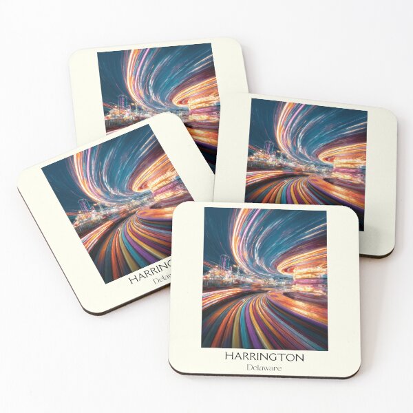 Item preview, Harrington Delaware Fairgrounds | Abstract Motion Art Print designed and sold by TuncGK.
