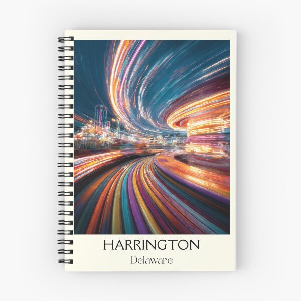 Item preview, Harrington Delaware Fairgrounds | Abstract Motion Art Print designed and sold by TuncGK.