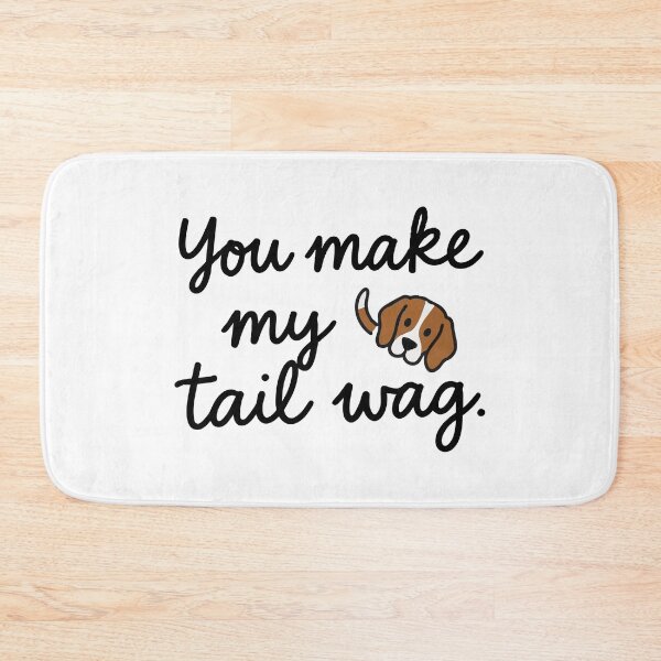 Item preview, You Make My Tail Wag Minimal Beagle Quote designed and sold by Tong4130.