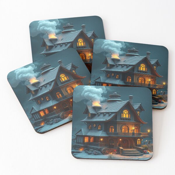 Item preview, Steampunk Fantasy House – A mystical masterpiece by KI artist FotoworldEdel designed and sold by FotoworldEdel.