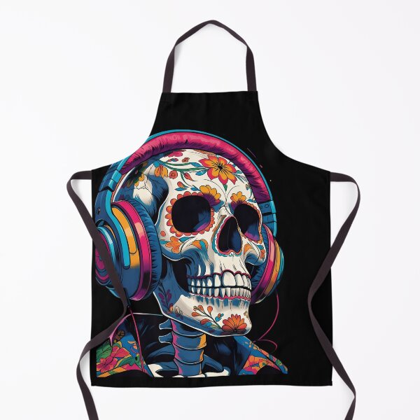 Item preview, DJ Calavera - Music Lover Sugar Skull designed and sold by DarylWelsh2024.