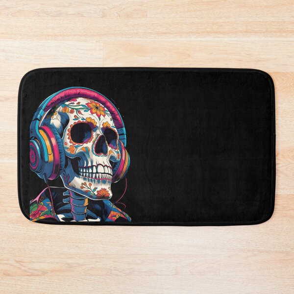 Item preview, DJ Calavera - Music Lover Sugar Skull designed and sold by DarylWelsh2024.