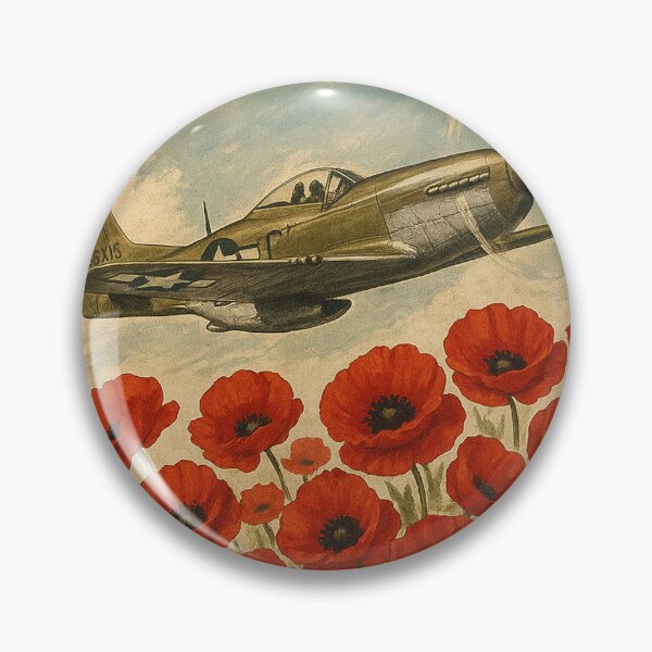 Item preview, Remember The Brave P51 Mustang Poster designed and sold by Airpower Art.
