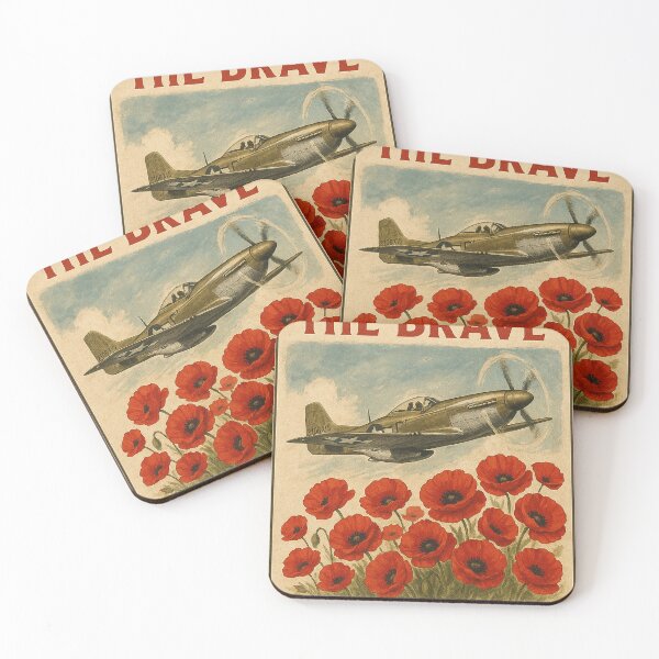 Item preview, Remember The Brave P51 Mustang Poster designed and sold by Airpower Art.
