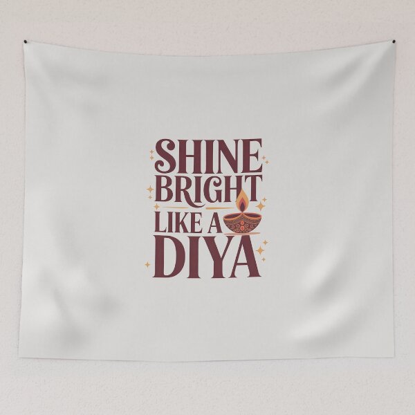 Item preview, Shine Bright Like a Diya – Bold Diwali Festival Design designed and sold by Jollys-ArtShop.