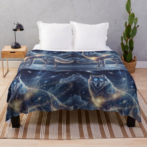 Item preview, Galactic Wolf – Spirit of the Moon designed and sold by Happyfreedom.