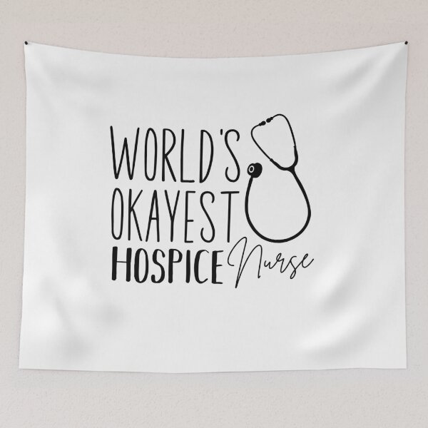Item preview, World's Okayest Hospice Nurse designed and sold by belladesign7.