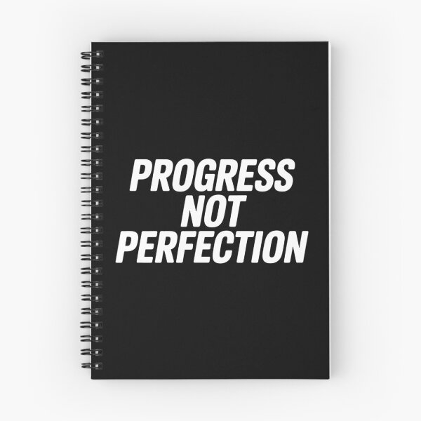 Item preview, Progress Not Perfection – Motivational Quote for Mental Health & Self Care designed and sold by Hairball-Pets.