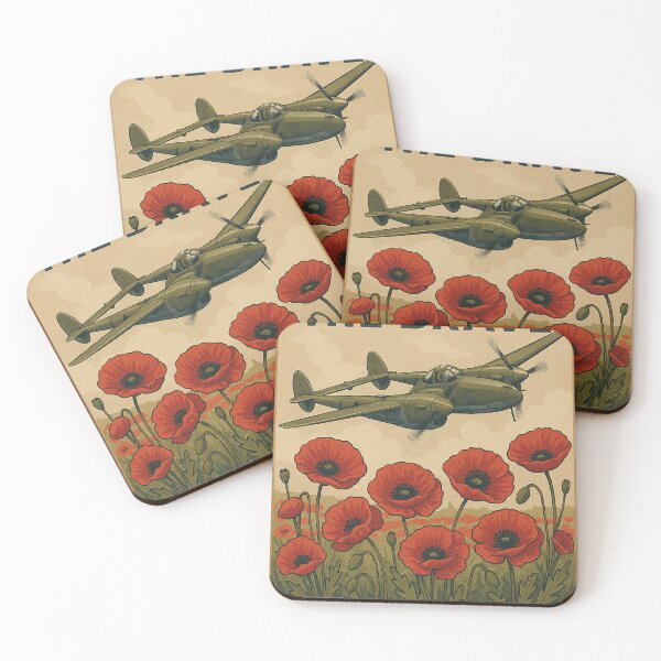 Item preview, Remember The Brave P38 Lightning Poster designed and sold by Airpower Art.