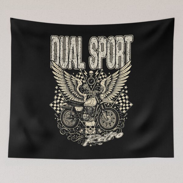Item preview, VINTAGE DUAL SPORT motorcycle rider or collector retro dirt bikes enduro designed and sold by Jt41.