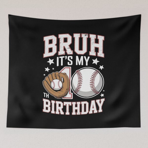 Item preview, Bruh It's My 10th Birthday 10 Year Old Baseball Player  designed and sold by NeomiStoreSS.