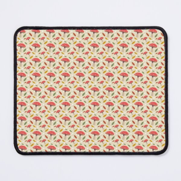 Item preview, Red mushroom and leaves designed and sold by Swadeillustrations.