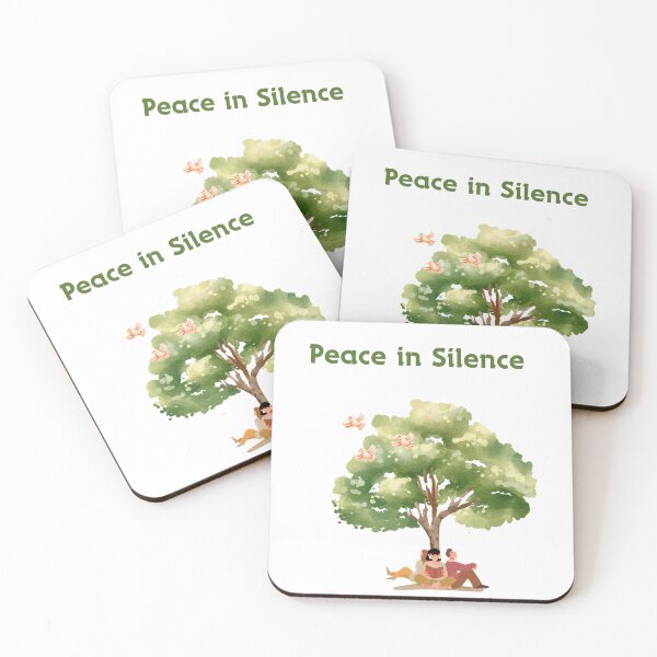Item preview, Peace in Silence introvert Calm vibes Tshirt  | Quiet life Mindful Growth Design | Peace in Silence Soft Energy Tshirt  designed and sold by YasirHamidDesigns .