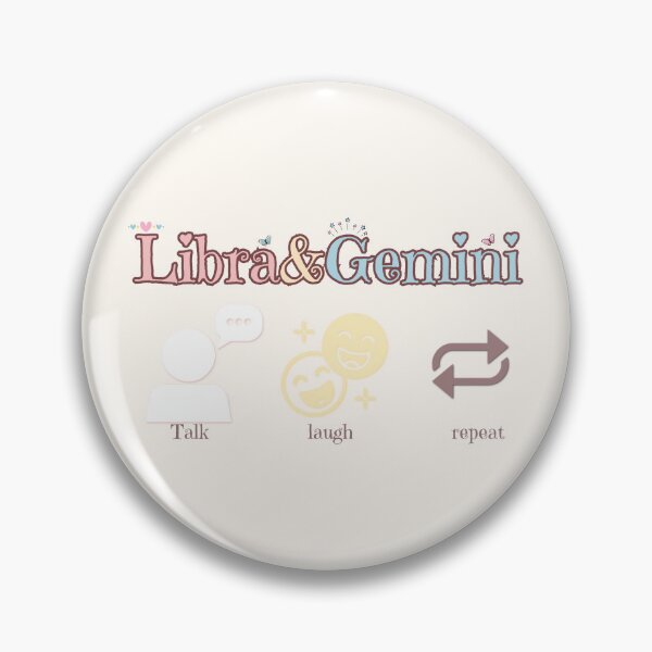 Item preview, Zodiac Besties Libra & Gemini | Talk Laugh Repeat Quote designed and sold by RoraLily.