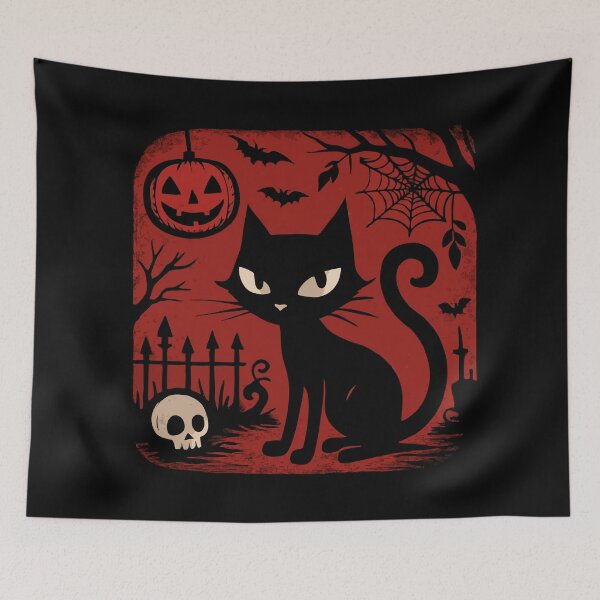 Item preview, Halloween Cat designed and sold by Attic-Junk.