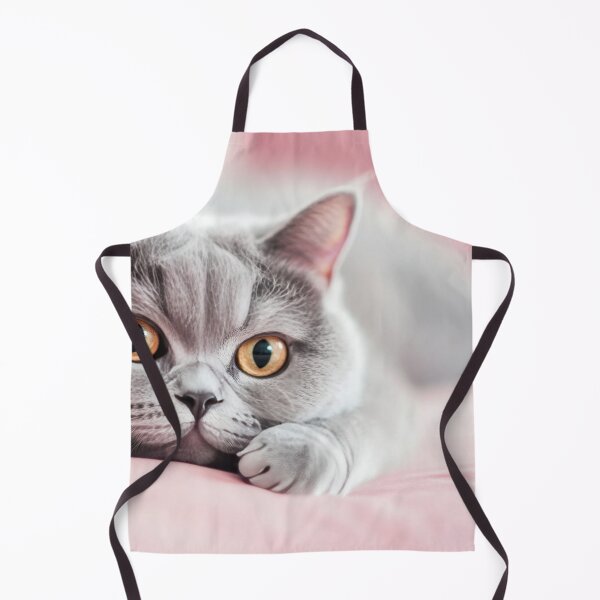 Item preview, Grey cat relaxes on pink couch designed and sold by anytka.