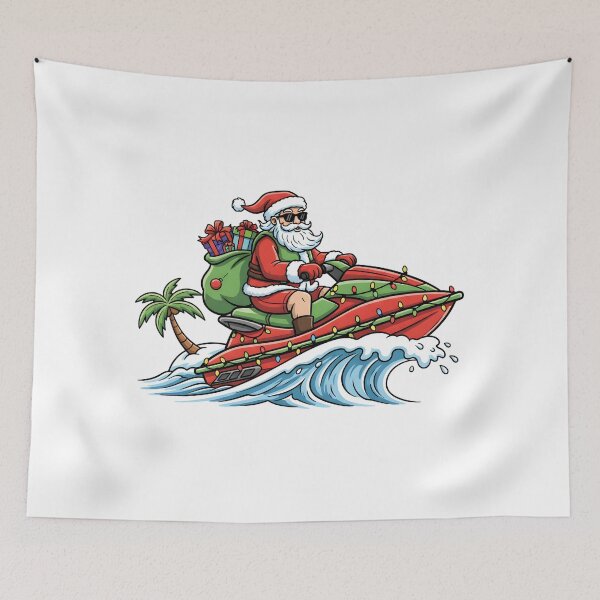 Item preview, Santa's Tropical Jet Ski Delivery designed and sold by NewYorkColours.