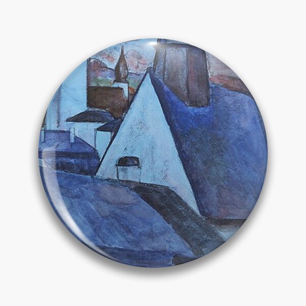 Item preview, View Over the Rooftops -Blue designed and sold by tomorrowsart.
