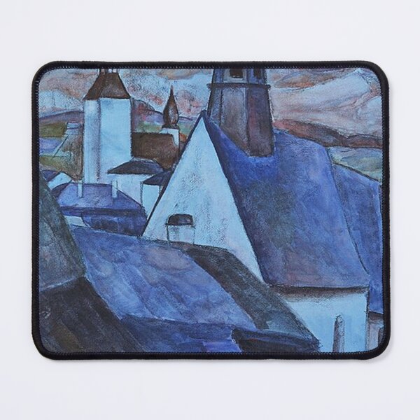 Item preview, View Over the Rooftops -Blue designed and sold by tomorrowsart.