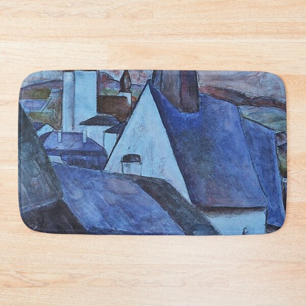 Item preview, View Over the Rooftops -Blue designed and sold by tomorrowsart.