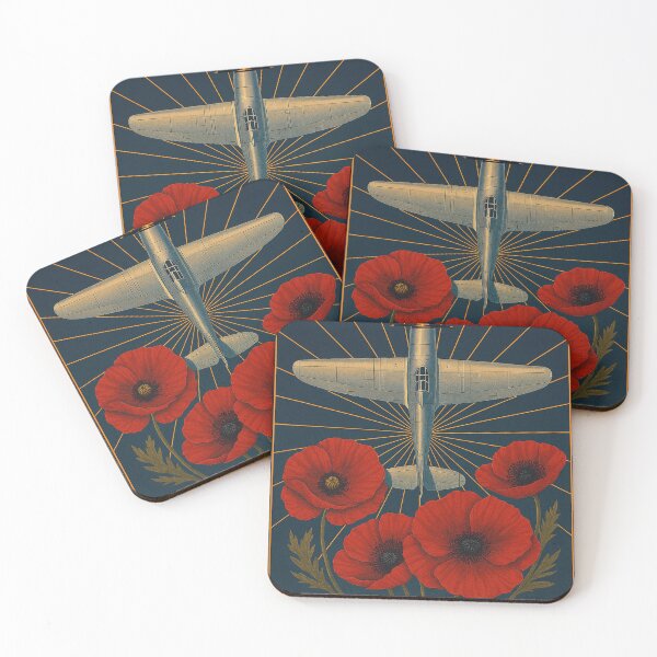 Item preview, Armistice Day Tribute with Poppies designed and sold by Airpower Art.