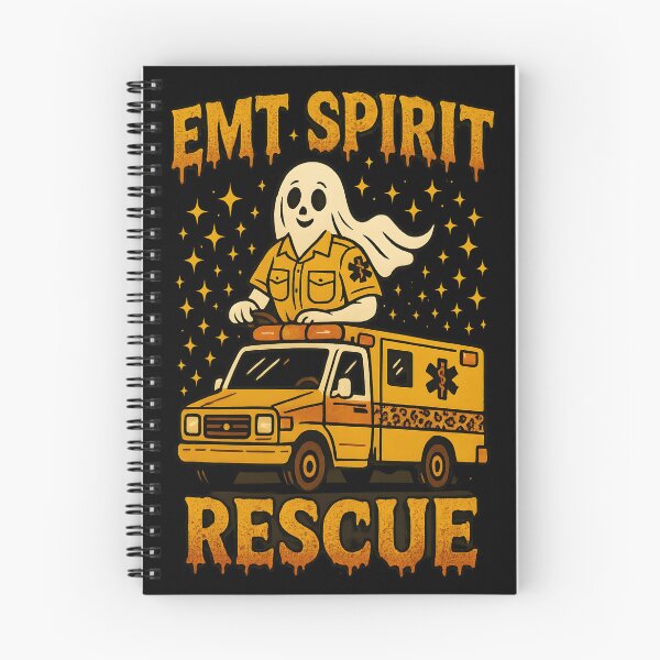 Item preview, EMT Spirit Rescue Ghost Paramedic Shirt | Funny First Responder Halloween Tee designed and sold by ClinicalHubs.