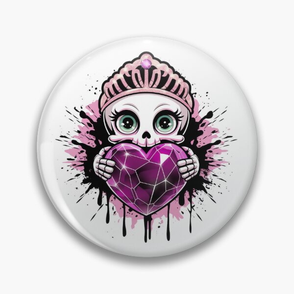 Item preview,  Royal Skull with Gem Heart designed and sold by WeranovDesign.
