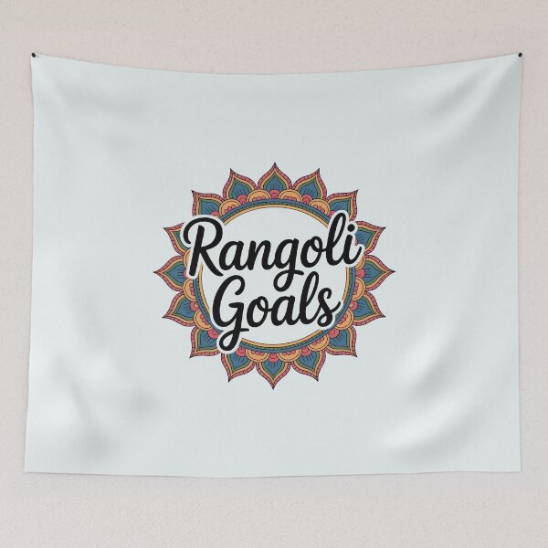 Item preview, Rangoli Goals – Trendy Diwali Festival Design designed and sold by Jollys-ArtShop.