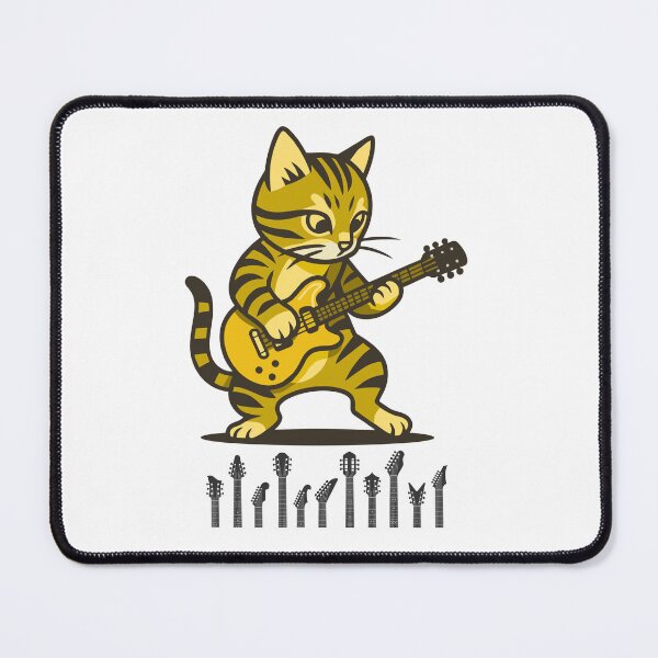 Item preview, Cool Cat Strumming the Guitar - Meow Sical Masterpiece designed and sold by Trendswood.
