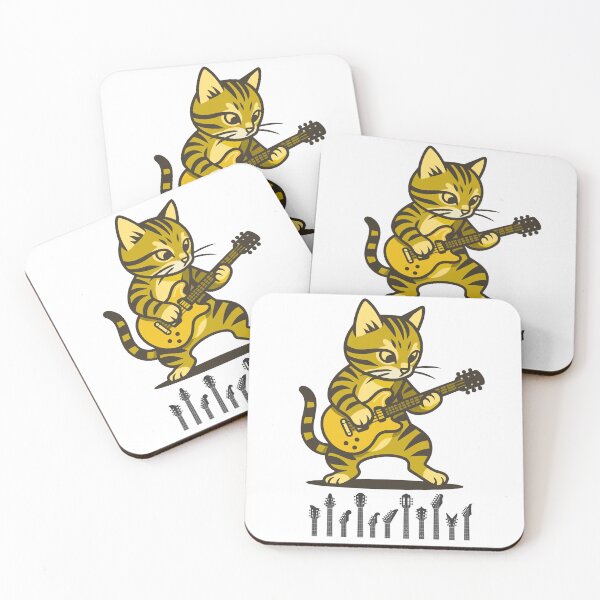 Item preview, Cool Cat Strumming the Guitar - Meow Sical Masterpiece designed and sold by Trendswood.