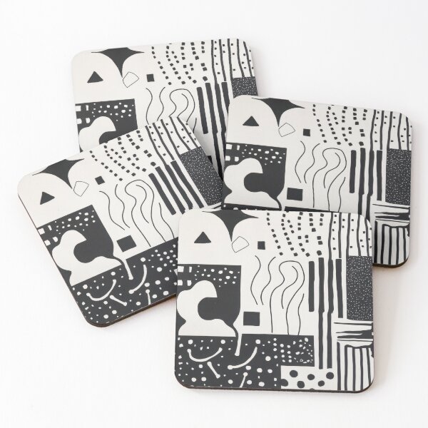 Item preview, Bold black white patterns designed and sold by anytka.