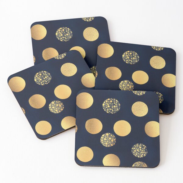 Item preview, Gold polka dots on dark background designed and sold by anytka.