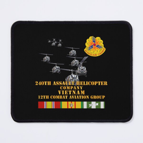 Item preview, Army - 240th Assault Helicopter Co w 12th CAB w VN SVC designed and sold by Military Insignia Products.
