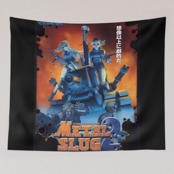 Item preview, Metal Slug 2 Retro Arcade Poster designed and sold by Retr0Tshirts.