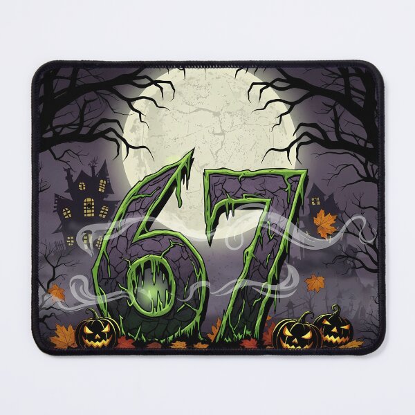 Item preview, Spooky '67' Halloween Graphic - Haunted 67 House Full Moon designed and sold by DESIGNSPACK ® ✅.