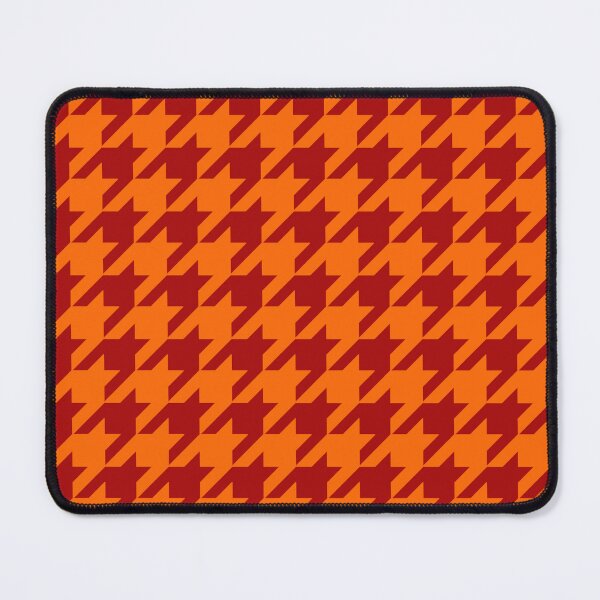 Item preview, Red Orange Houndstooth Check Pattern Design designed and sold by PatternTitan.