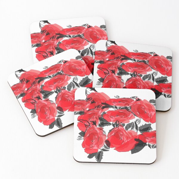 Item preview, The red and black floral design is pure, just like every other product. designed and sold by Nature  Nblossom.