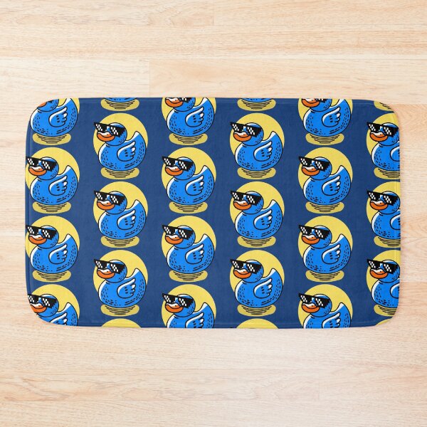Item preview, Deal With It Duck – Cool Blue Rubber Duck Meme designed and sold by WestIndigo.