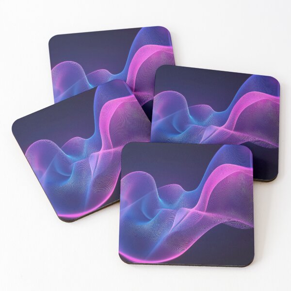 Item preview, Vibrant waves on dark ground designed and sold by anytka.