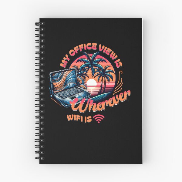 Item preview, My Office View Is Wherever WiFi Is Digital Nomad Life Sunset designed and sold by MasterKlaw.