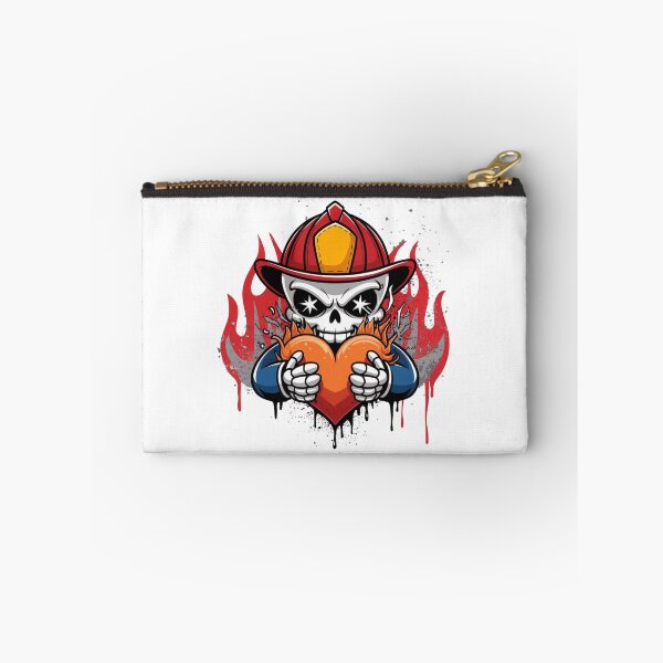 Item preview,  Firefighter Skull with Flaming Heart designed and sold by WeranovDesign.