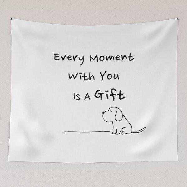 Item preview, Every Moment With You Is A Gift Minimal Beagle Quote designed and sold by Tong4130.