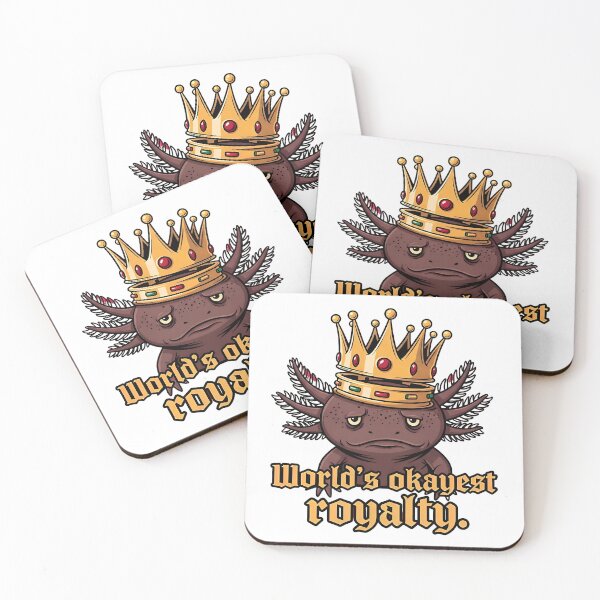 Item preview, World's Okayest Royalty Crowned Axolotl – Gift for Modest Achievers designed and sold by Luminari Creations.