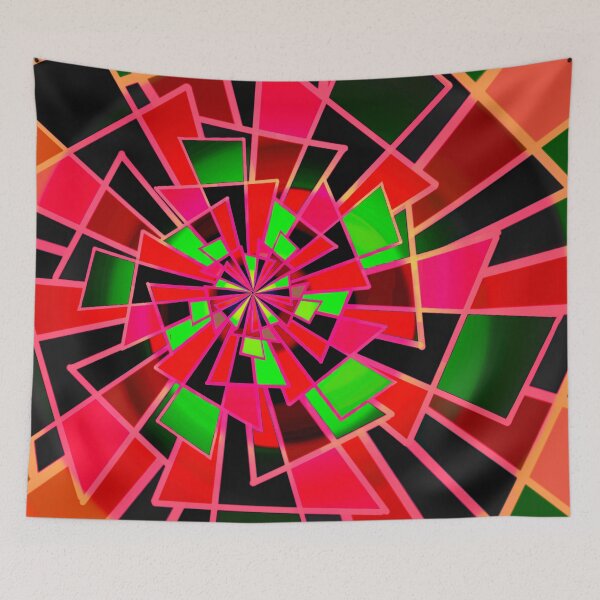 Item preview, Triangulation Scarlet Retro Style Abstract designed and sold by Lycanth.