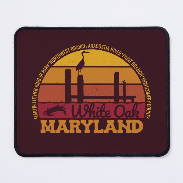Item preview, White Oak Maryland Sunset Retro Local Pride Logo designed and sold by CRHPOD20.