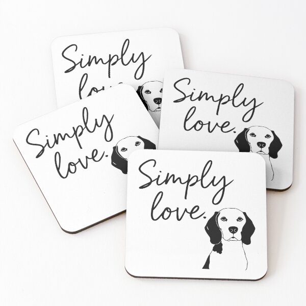 Item preview, Simply Love Modern Beagle Line Art Quote designed and sold by Tong4130.