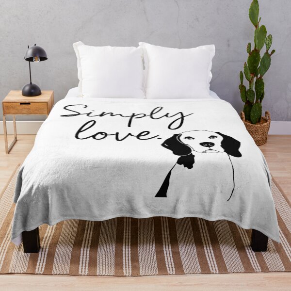 Item preview, Simply Love Modern Beagle Line Art Quote designed and sold by Tong4130.
