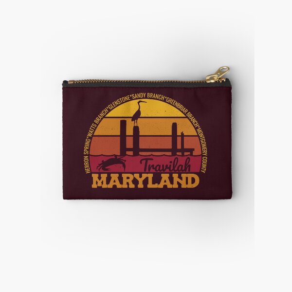 Item preview, Travilah Maryland Sunset Retro Local Pride Logo designed and sold by CRHPOD20.