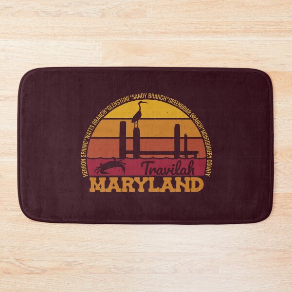 Item preview, Travilah Maryland Sunset Retro Local Pride Logo designed and sold by CRHPOD20.