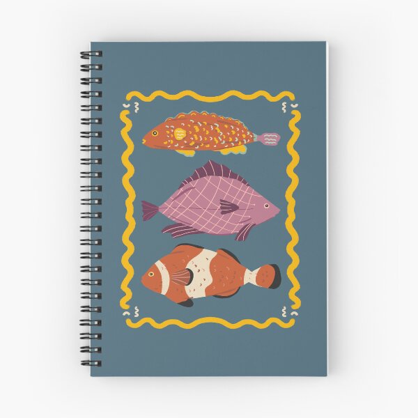Item preview, Three cute fishes - blue background designed and sold by Vaekra.